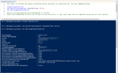How to Disable AD Connect Sync